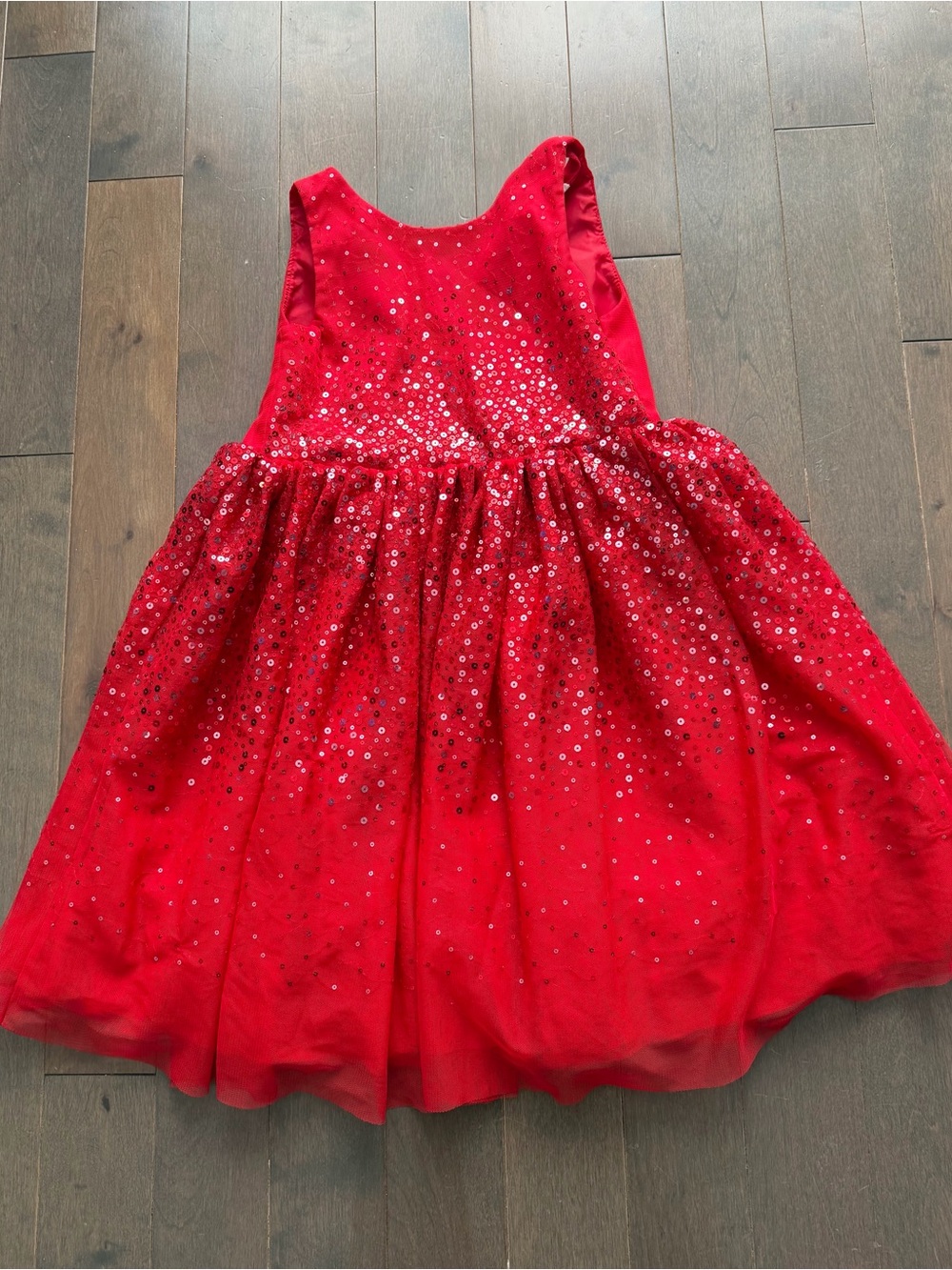 H&M Red Sequin Tulle Party Dress